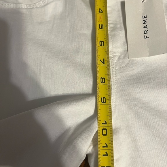 NEW Frame Le High Flare Jeans in White Sz 31 Retro 70s Inspired Style Boho - Picture 15 of 16